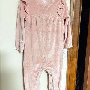 Carter's Soft Pink Baby Romper NWT onsie